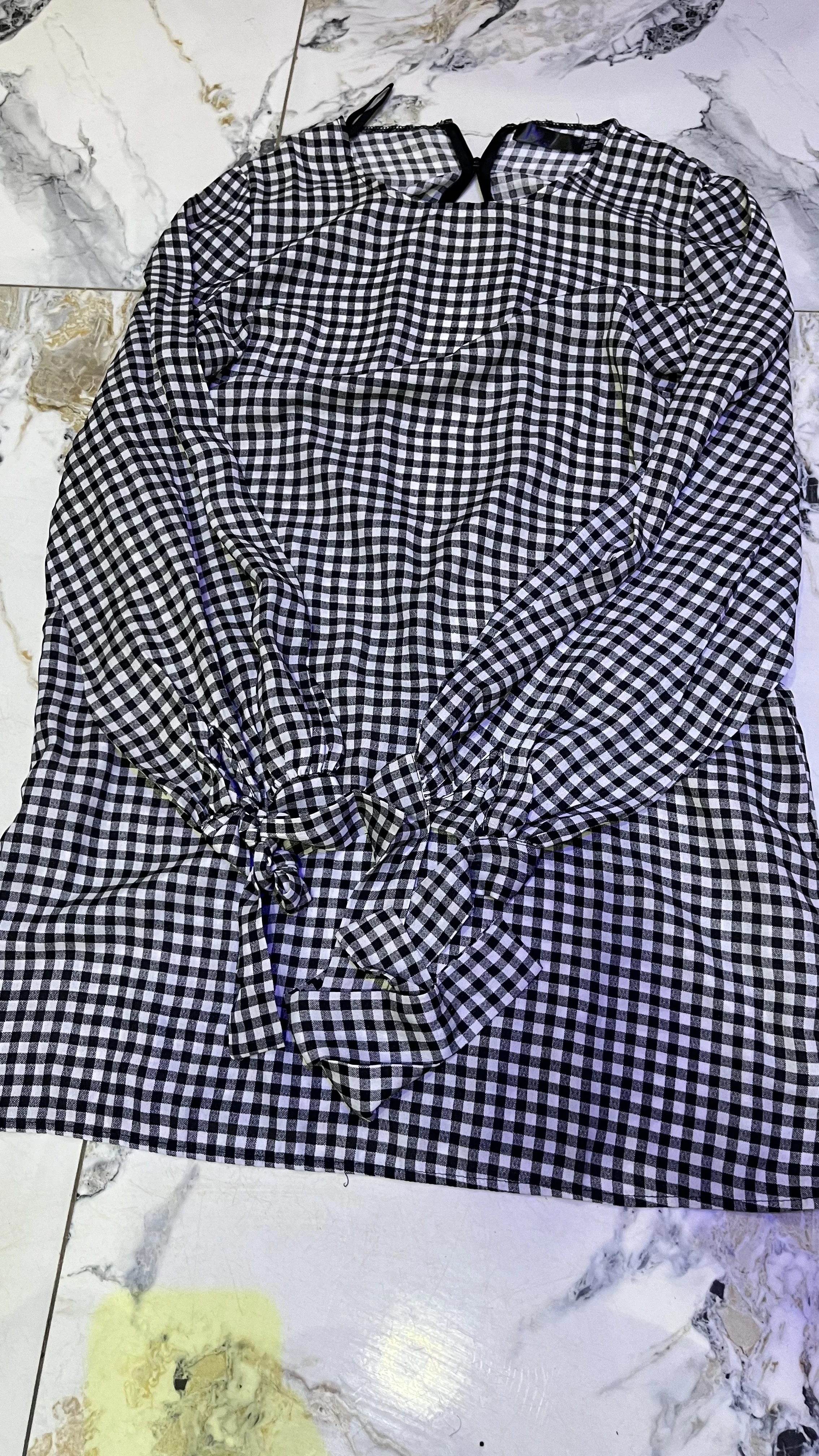 Stylish Women’s Thrifted Checkered Top – Grab Fast – Women's Clothing