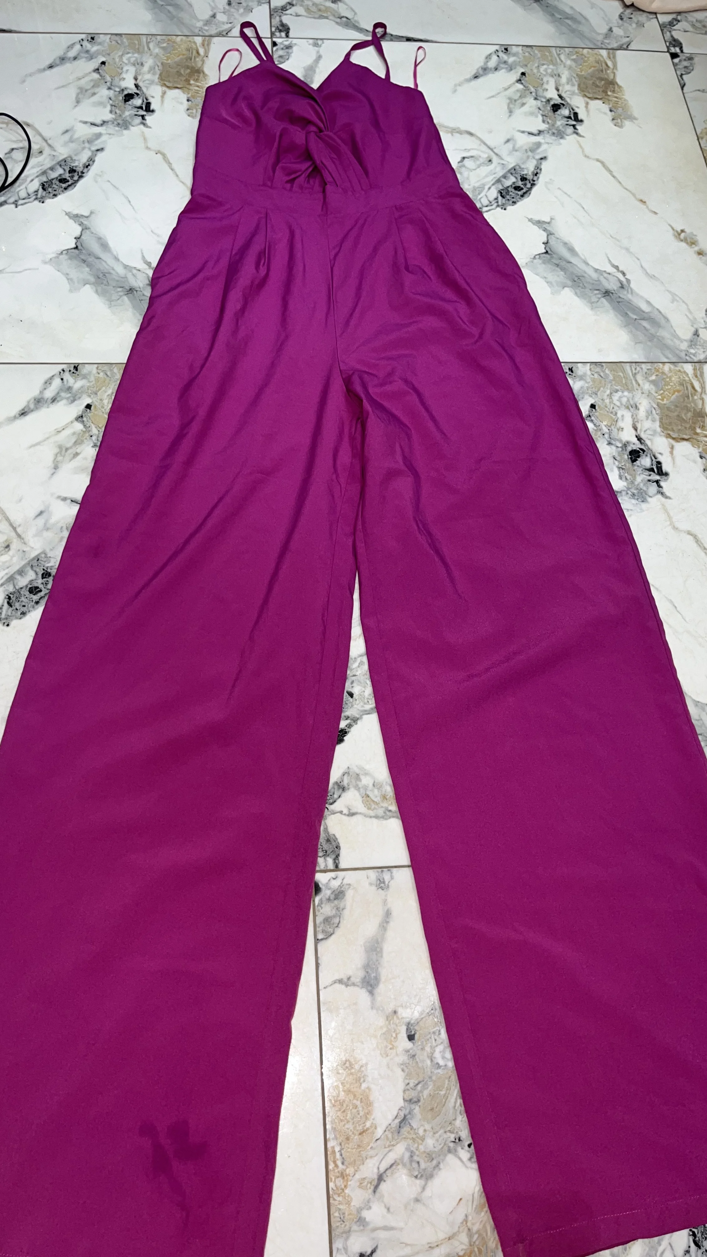 Date Night Pink Jumpsuit – Clean Thrift  – Women's Clothing