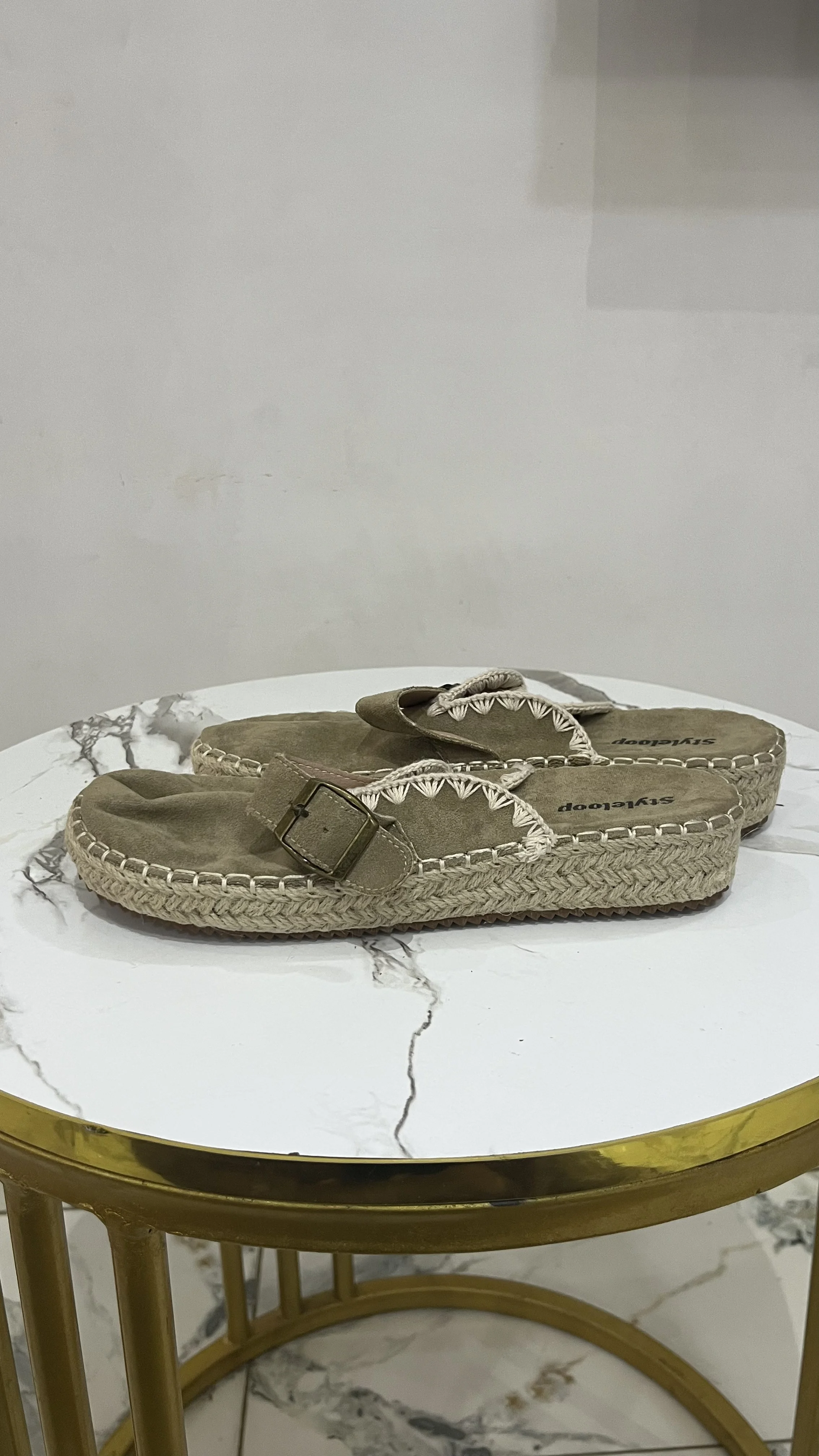 Elegant Espadrille Mule Flats – Light, Comfy Chic – Women's Shoes