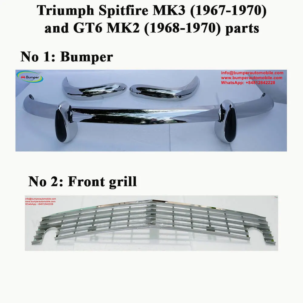 Triumph Spitfire MK3 and Triumph GT6 MK2 – Miscellaneous for Repair and Construction