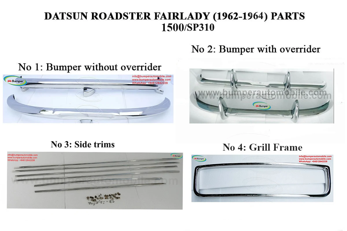 Datsun Roadster 1500 or SP310 (1962-1964) – Miscellaneous for Repair and Construction