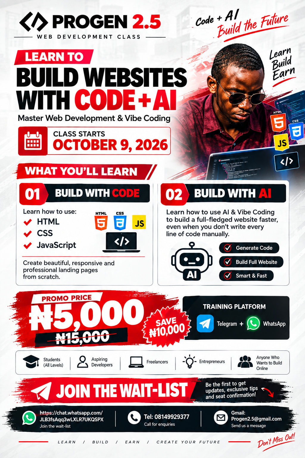 Build Website with Codes and Ai – Computer and Internet Services