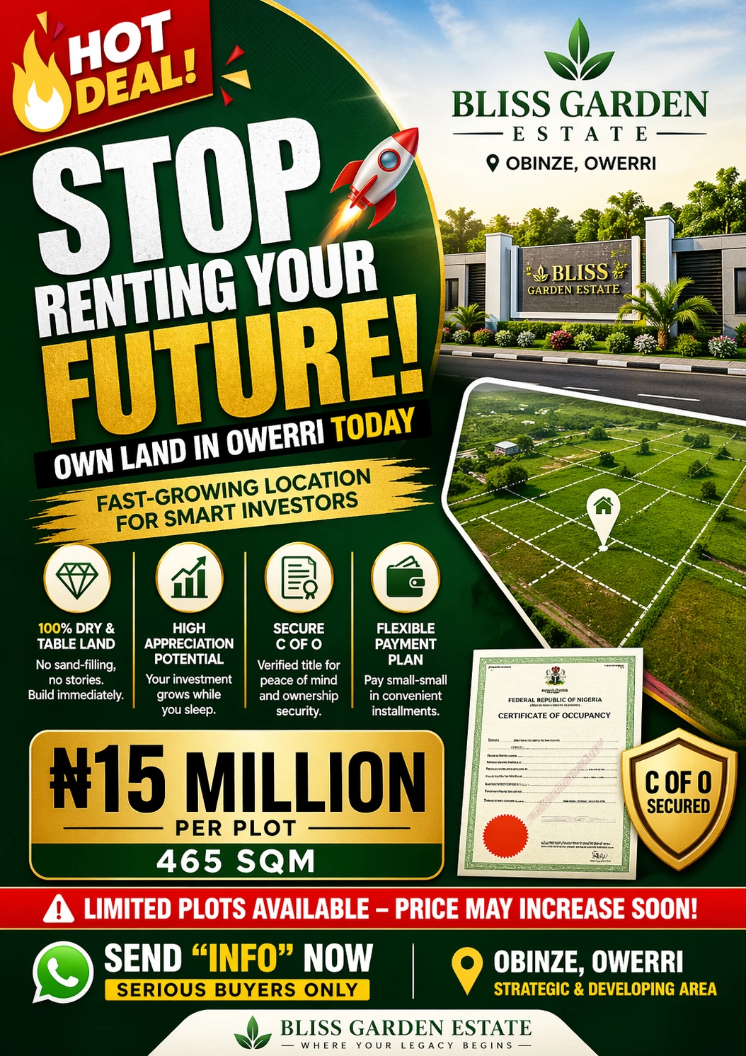 STOP RENTING YOUR FUTURE. START OWNING IT.* 🚀 – Residential Real Estate for Sale