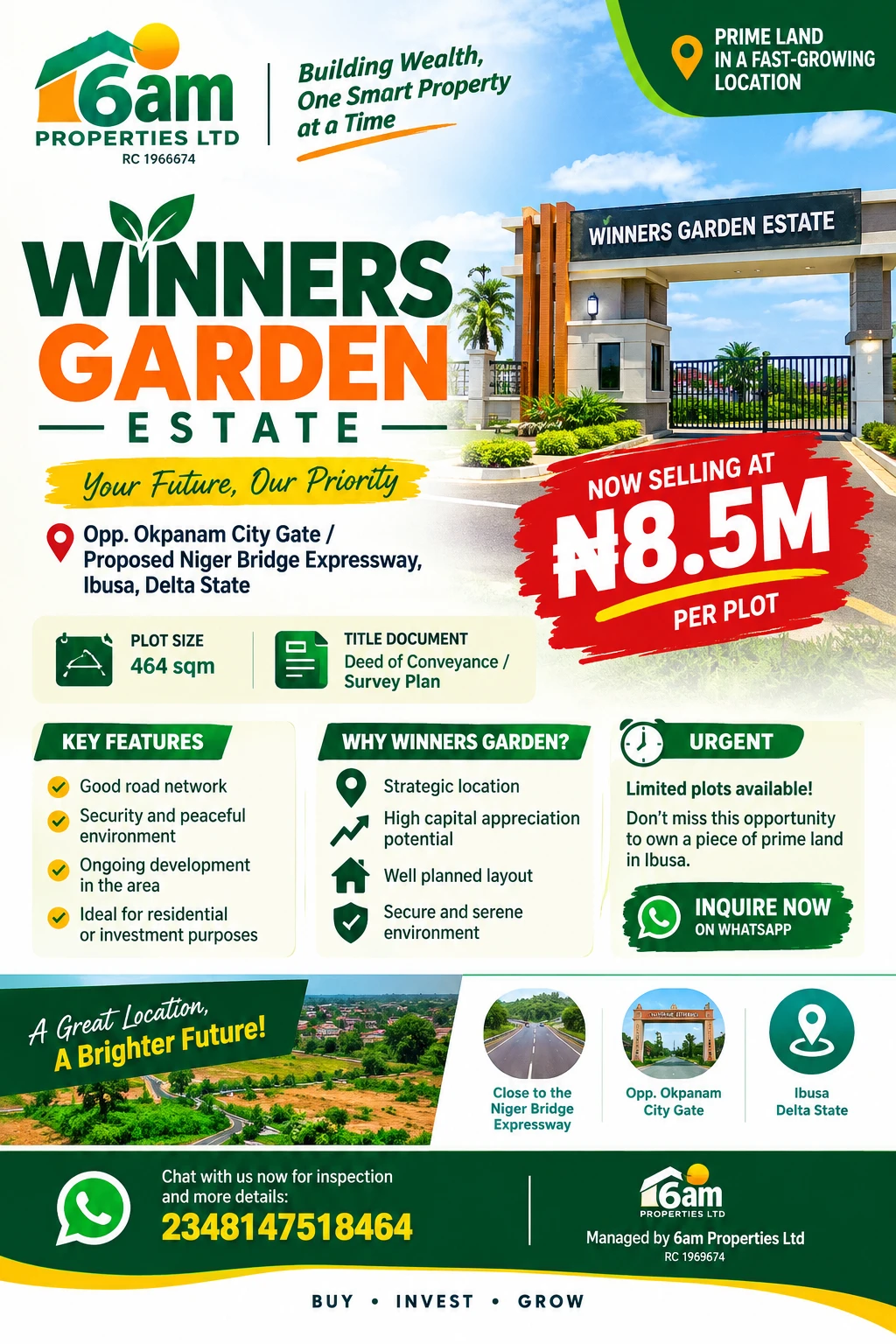 🌿 WINNERS GARDEN ESTATE  WHERE SMART INVESTORS W – Residential Real Estate for Sale