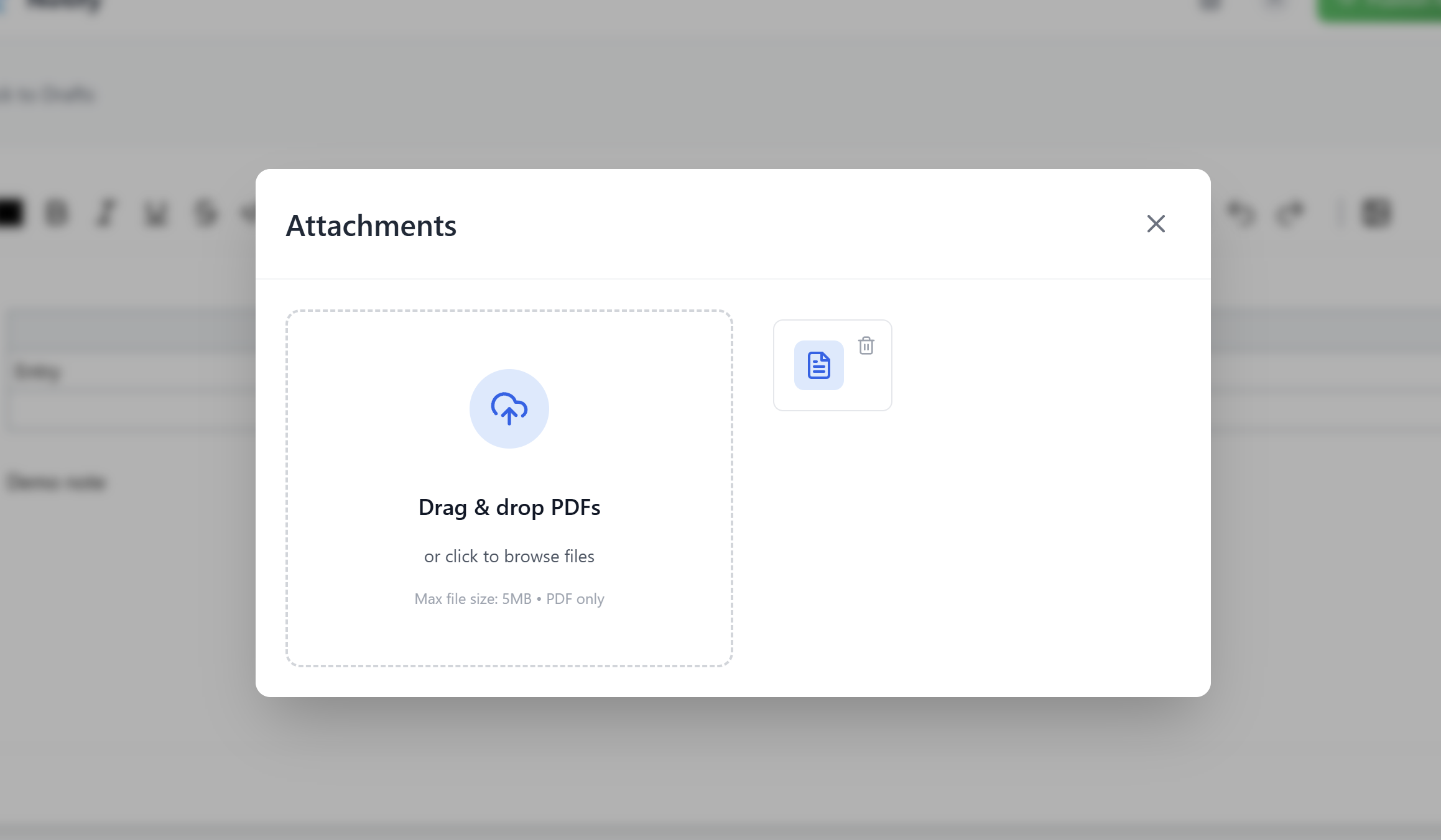 Upload PDF