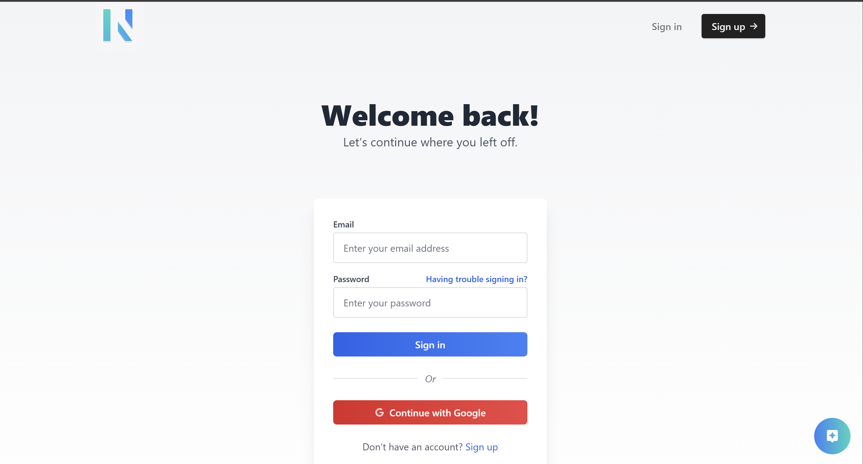 Sign In / Sign Up