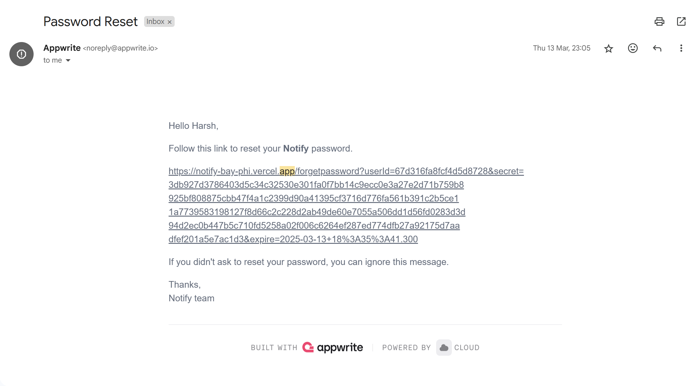 Forgot Password