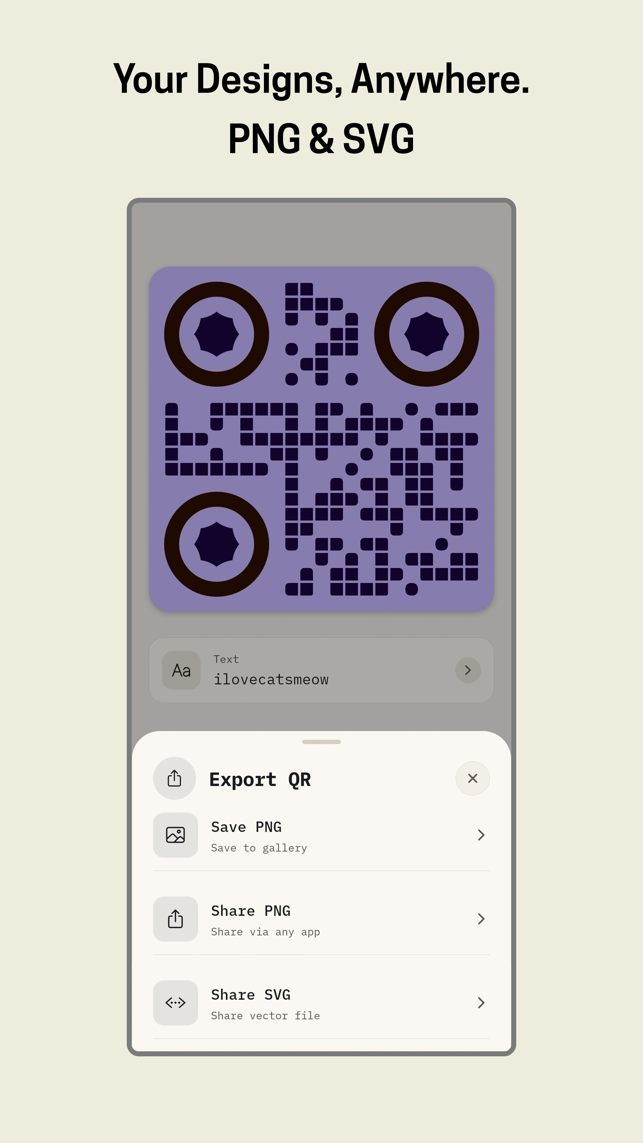 Export Options