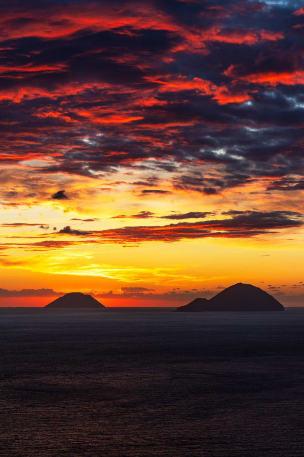 Tramonto in fiamme