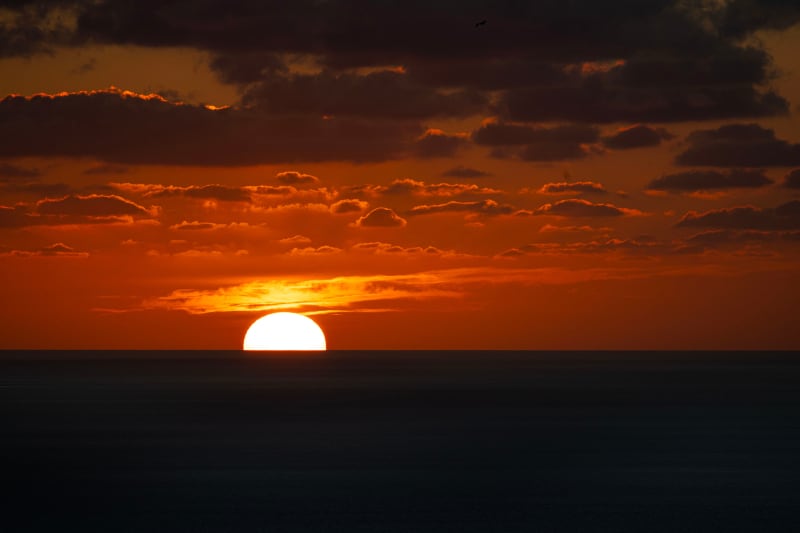 Tramonto sul mare