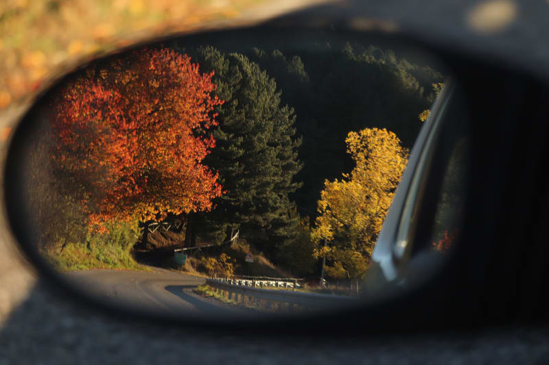 Autunno dallo specchietto