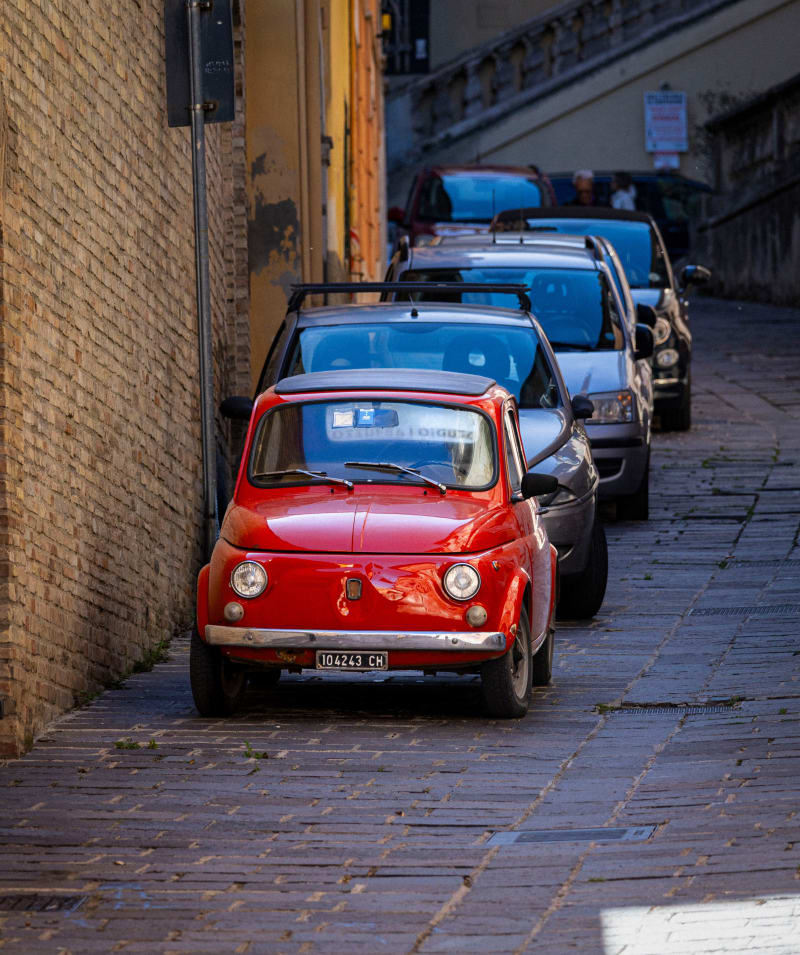 Un 500 in discesa