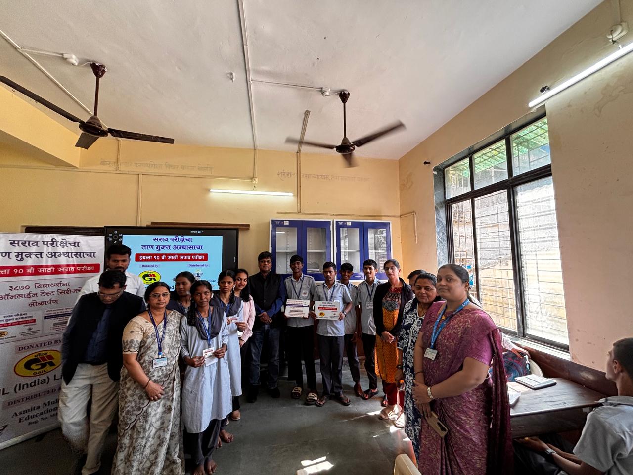 Guiding students through test series registration