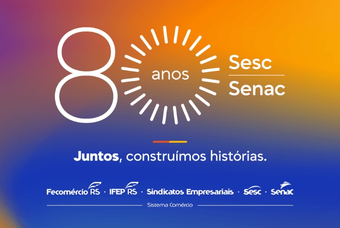 Sesc/RS e Senac-RS celebram 80 anos com programação gratuita 