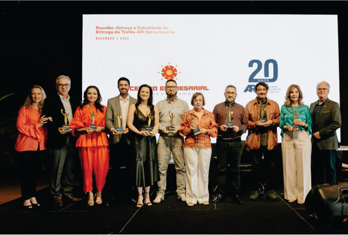 Nove profissionais da comunicação recebem o Troféu ARI Serra Gaúcha