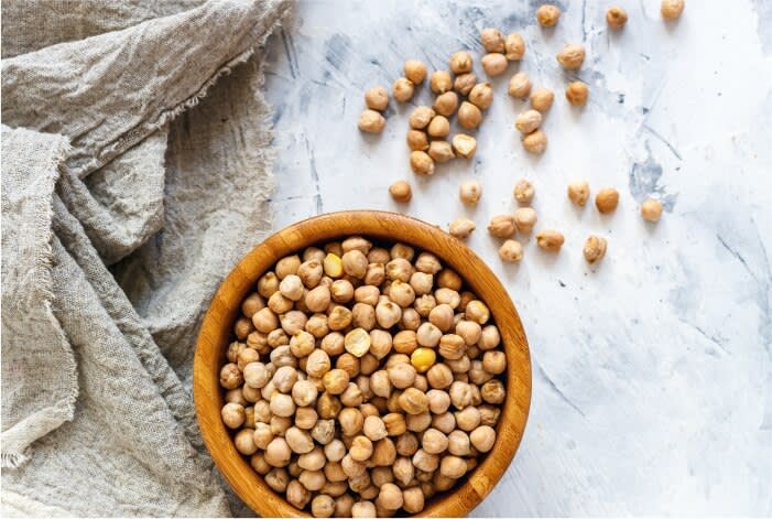 Grão-de-bico traz felicidade 