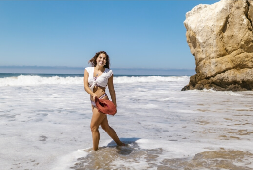 Mulher na praia