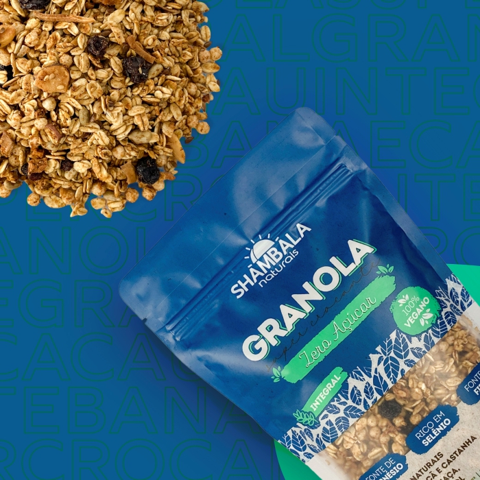 Granola Zero açúcar da Shambala