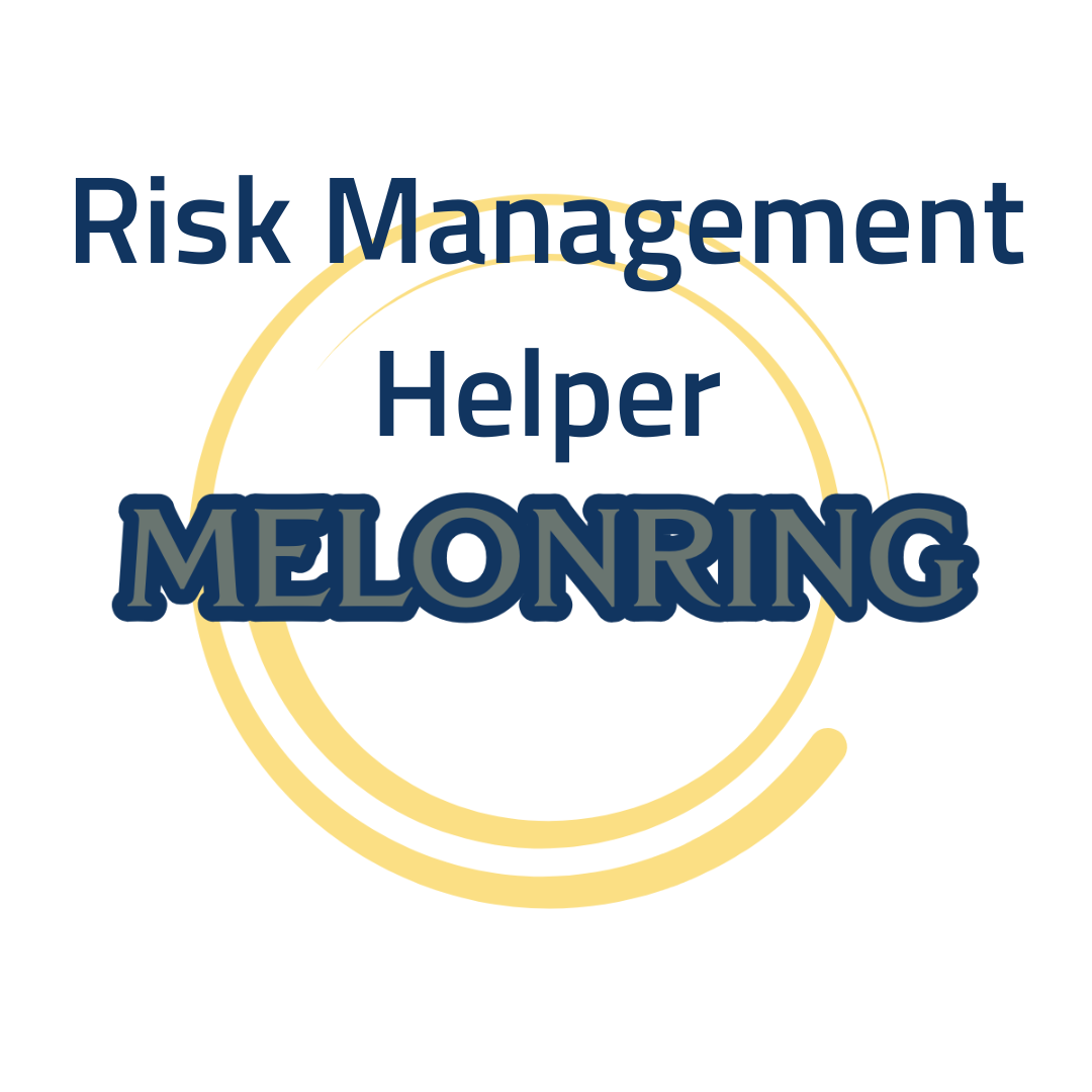 A logo of risk manager helper by MelonRing