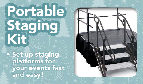 Portable Staging Kit: Set up staging platforms for your events fast and easy!