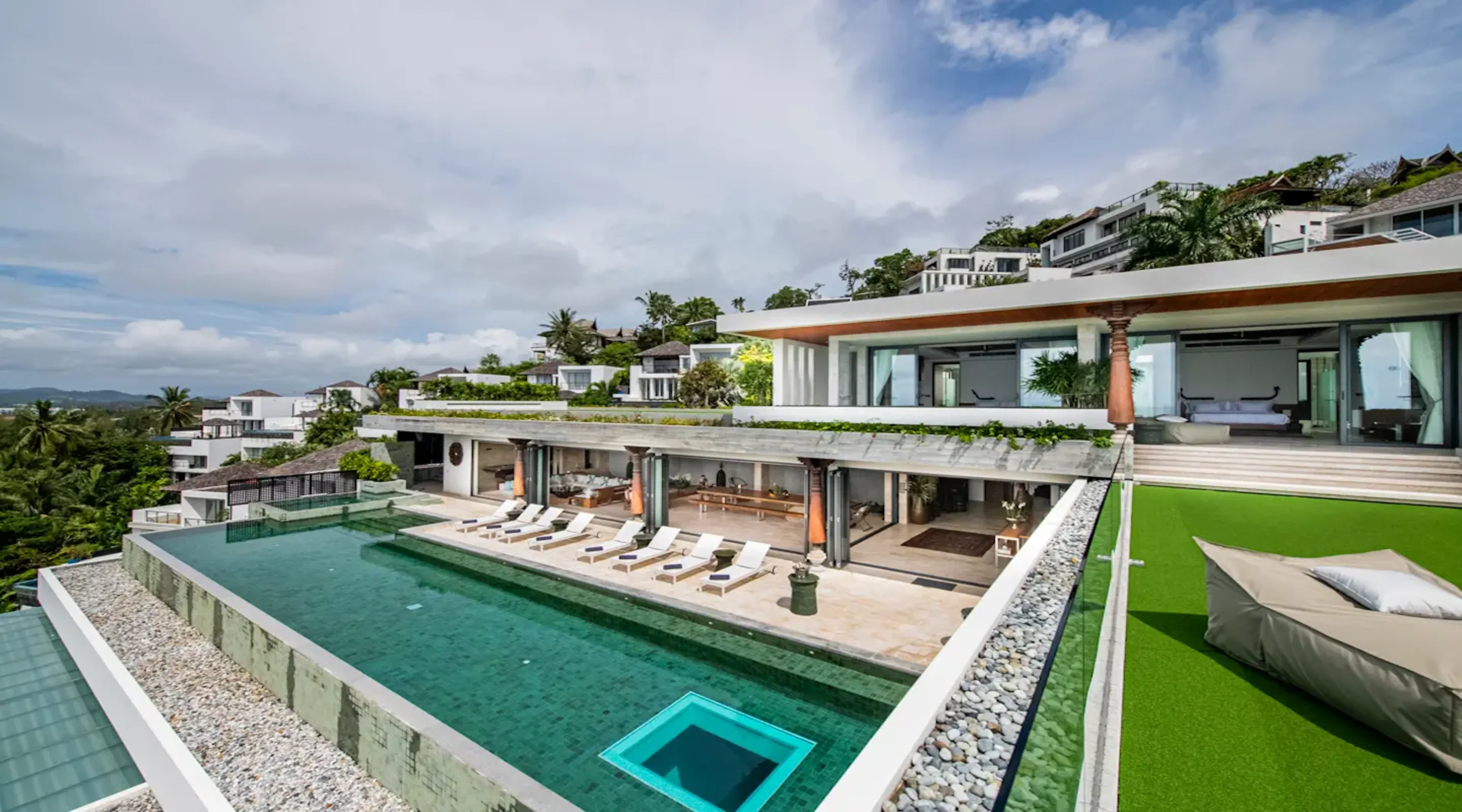 The panoramic sea view villa at Surin beach