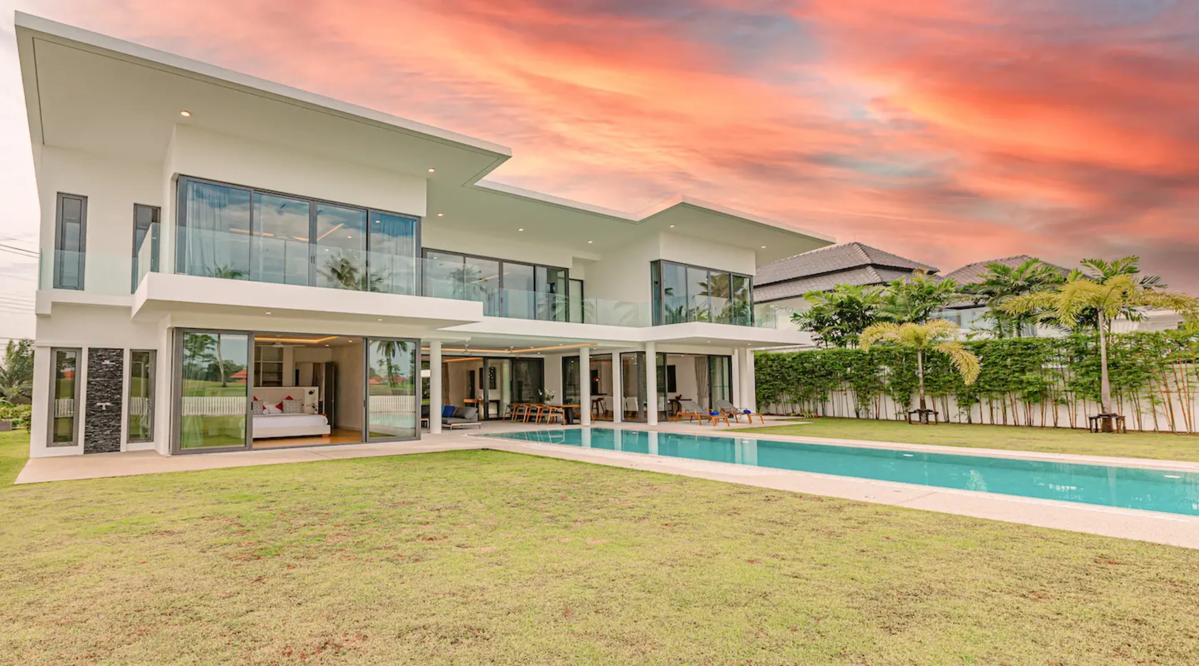 A Brand New Modern 2 story villa in the famous location of Cherngtalay