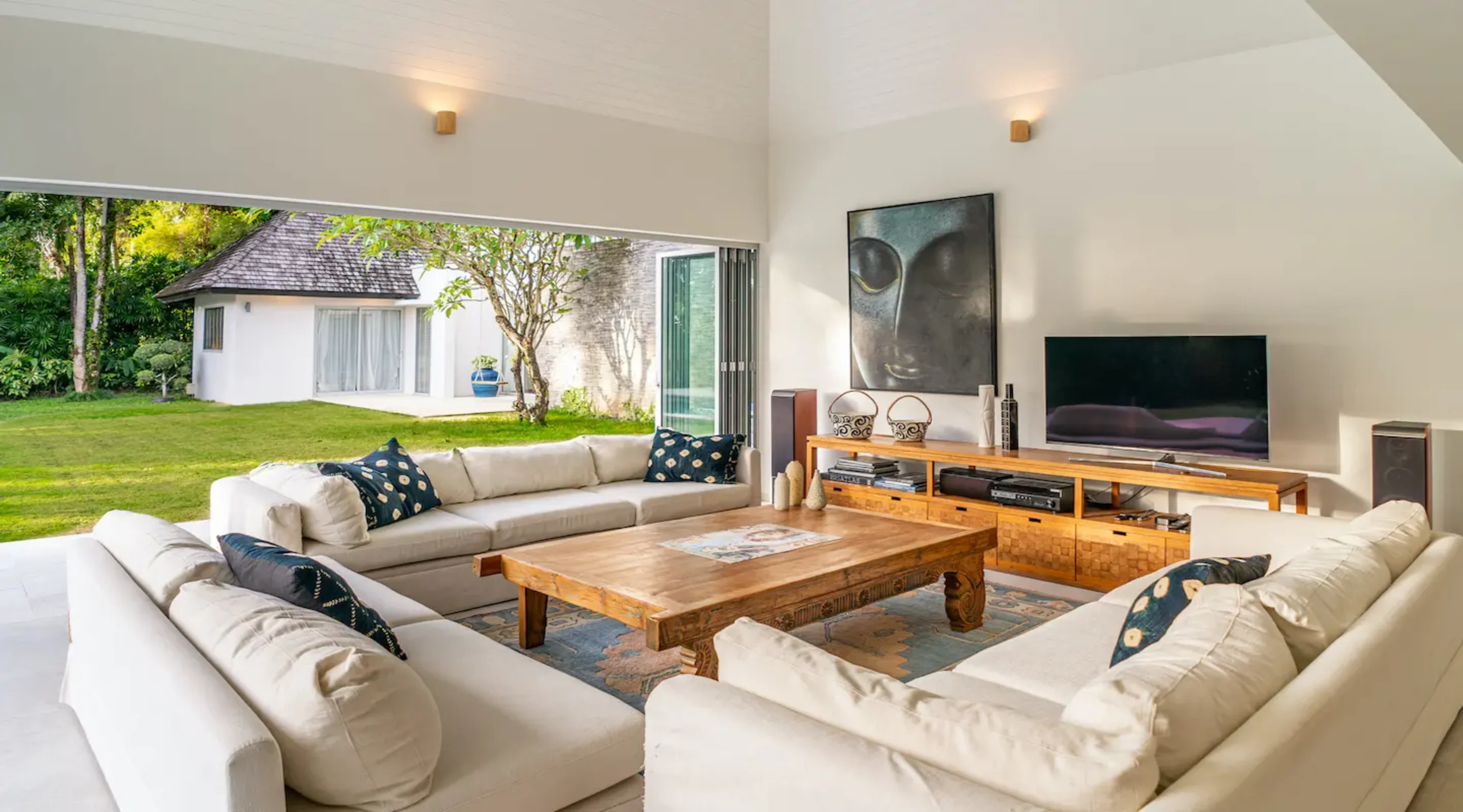 Private pool villa with garden near the beach