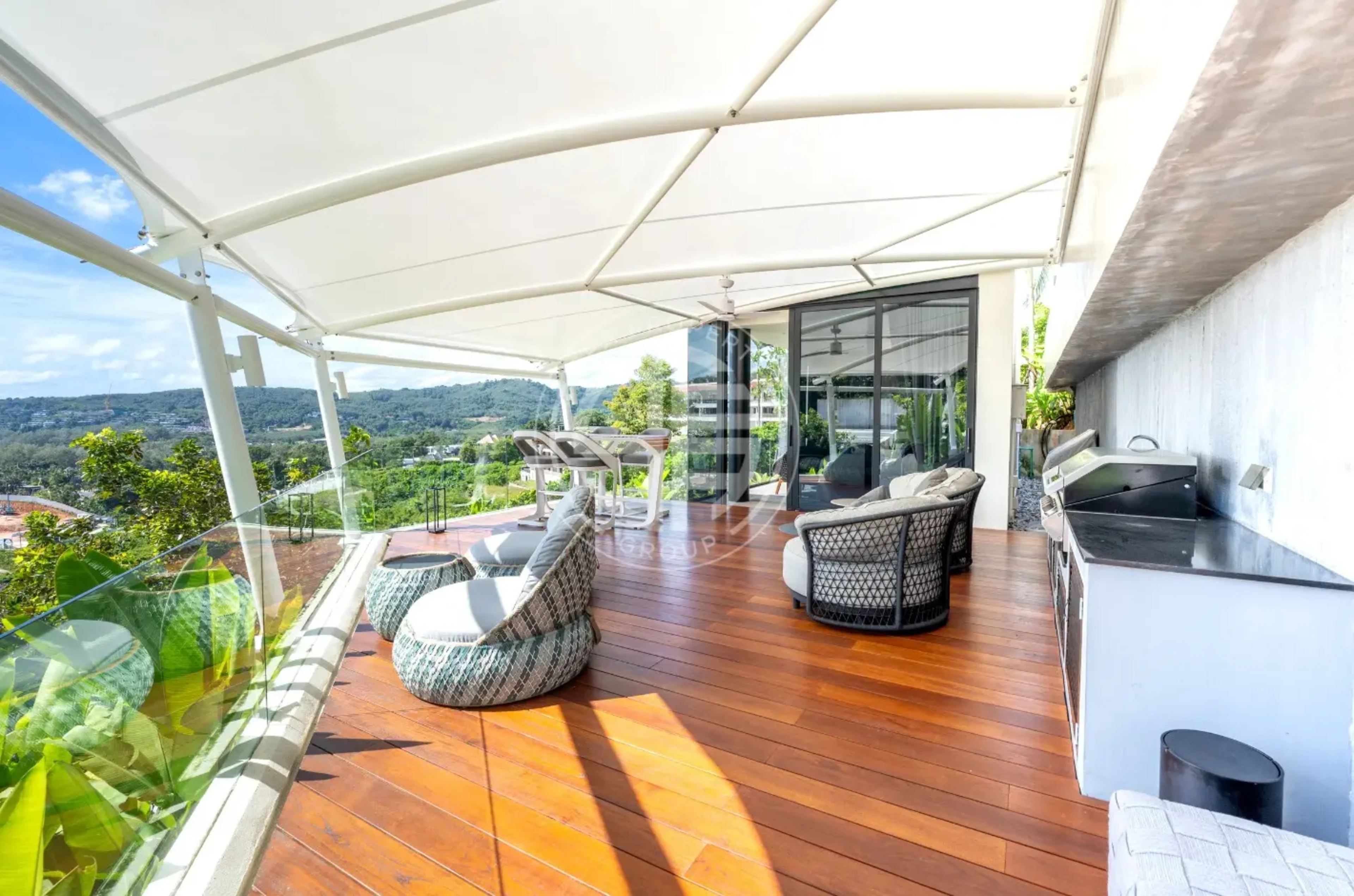 Modern Seaview Villa on Layan Hillside