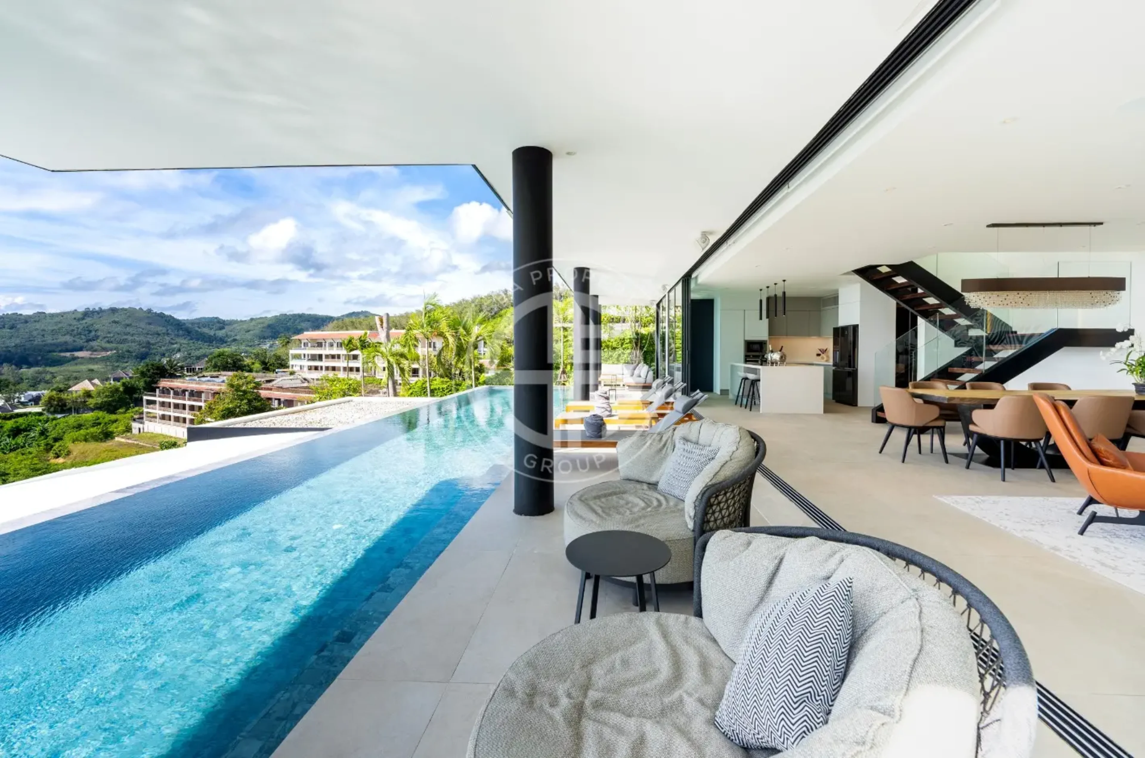 Modern Seaview Villa on Layan Hillside