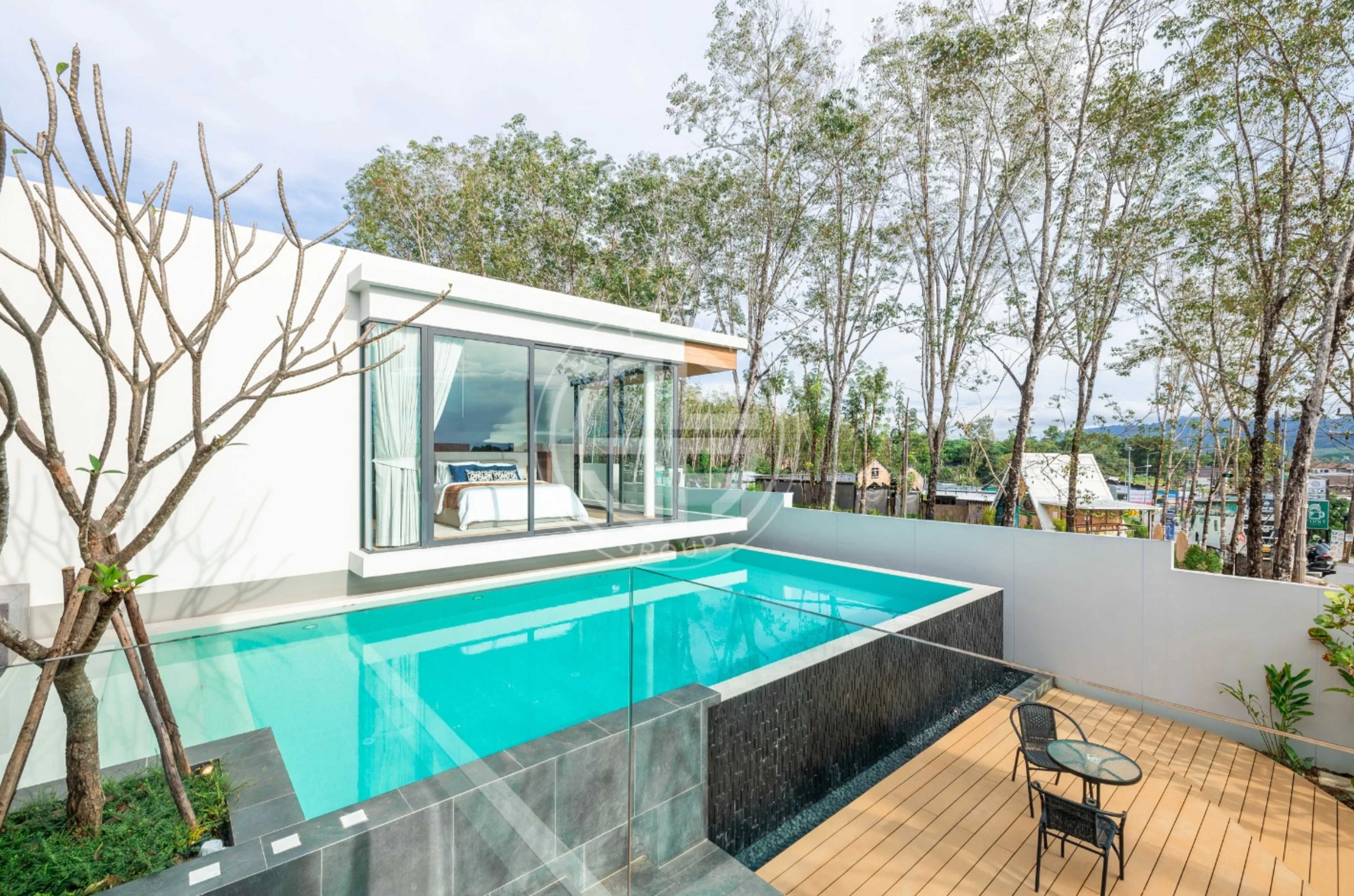Hillside Private Pool Villa in Bangjo