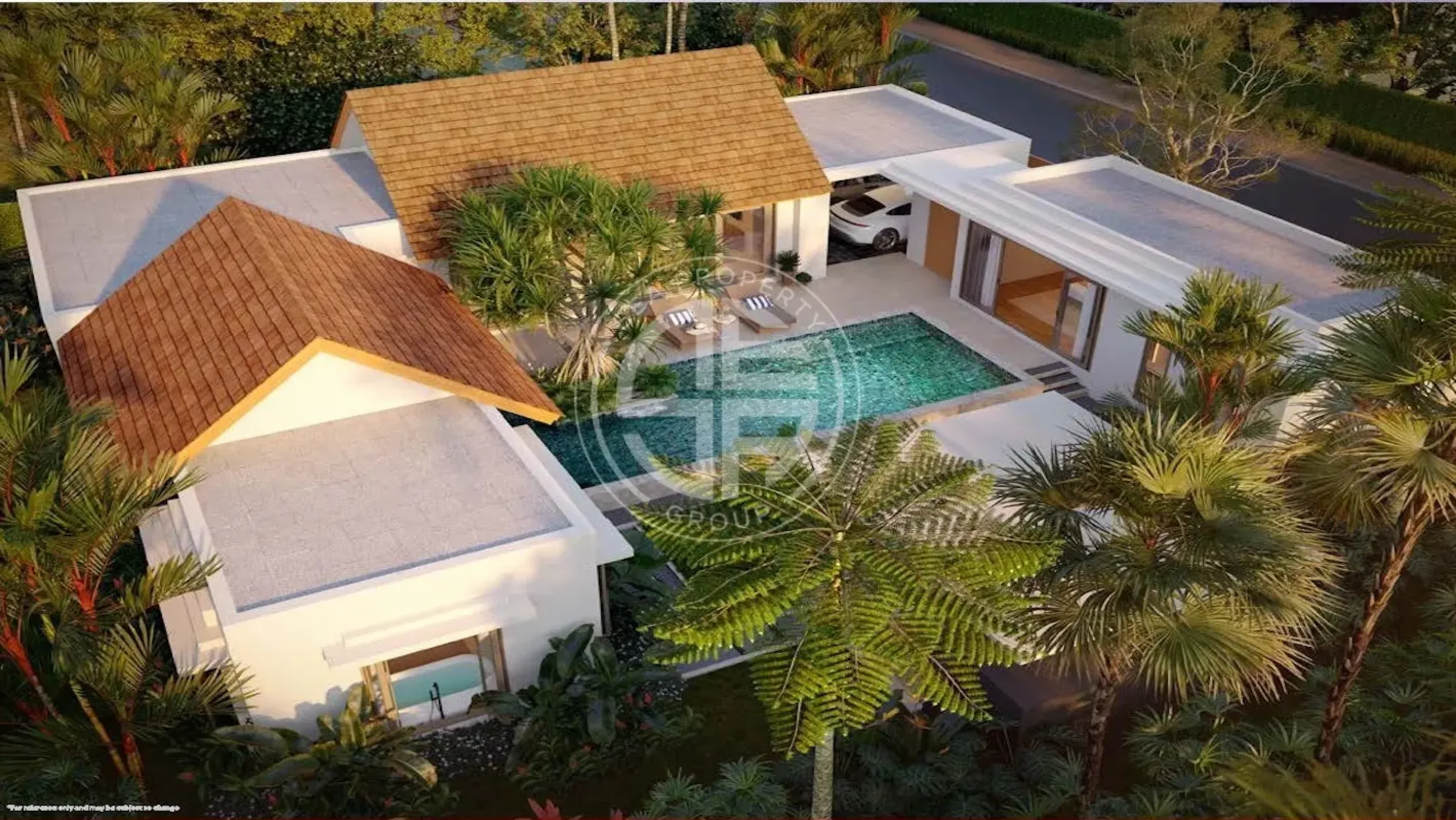 Single-Storey Private Pool Villa in Bangjo