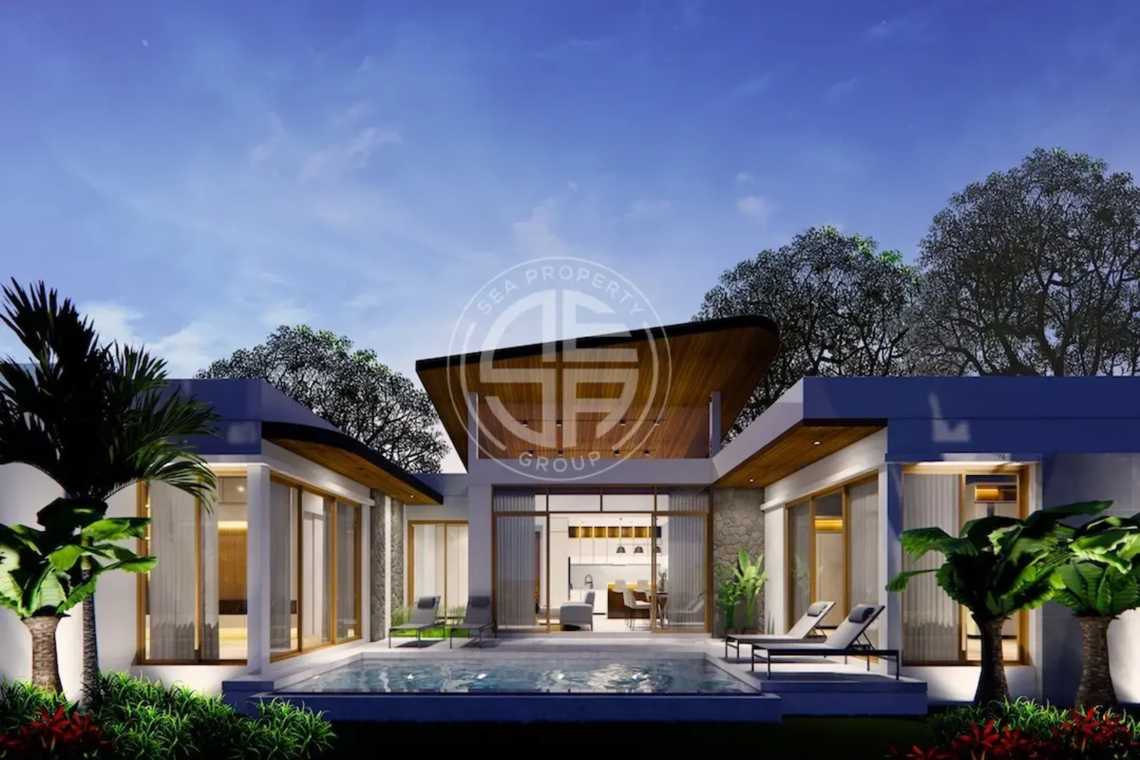 4 bedrooms Tropical modern pool villa in Thalang