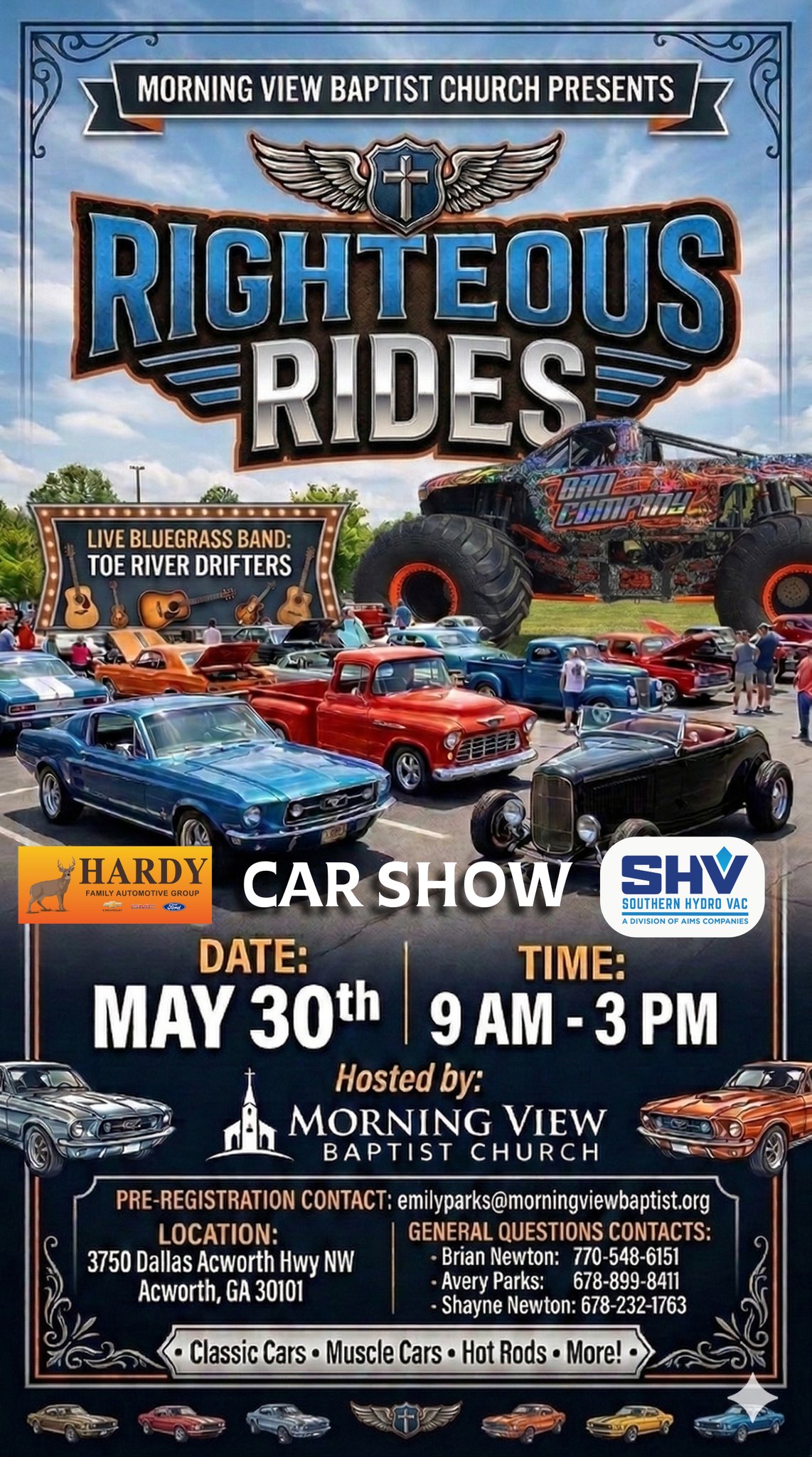 Righteous Rides Car Show - Acworth, GA (Past Event) | AutoShowList