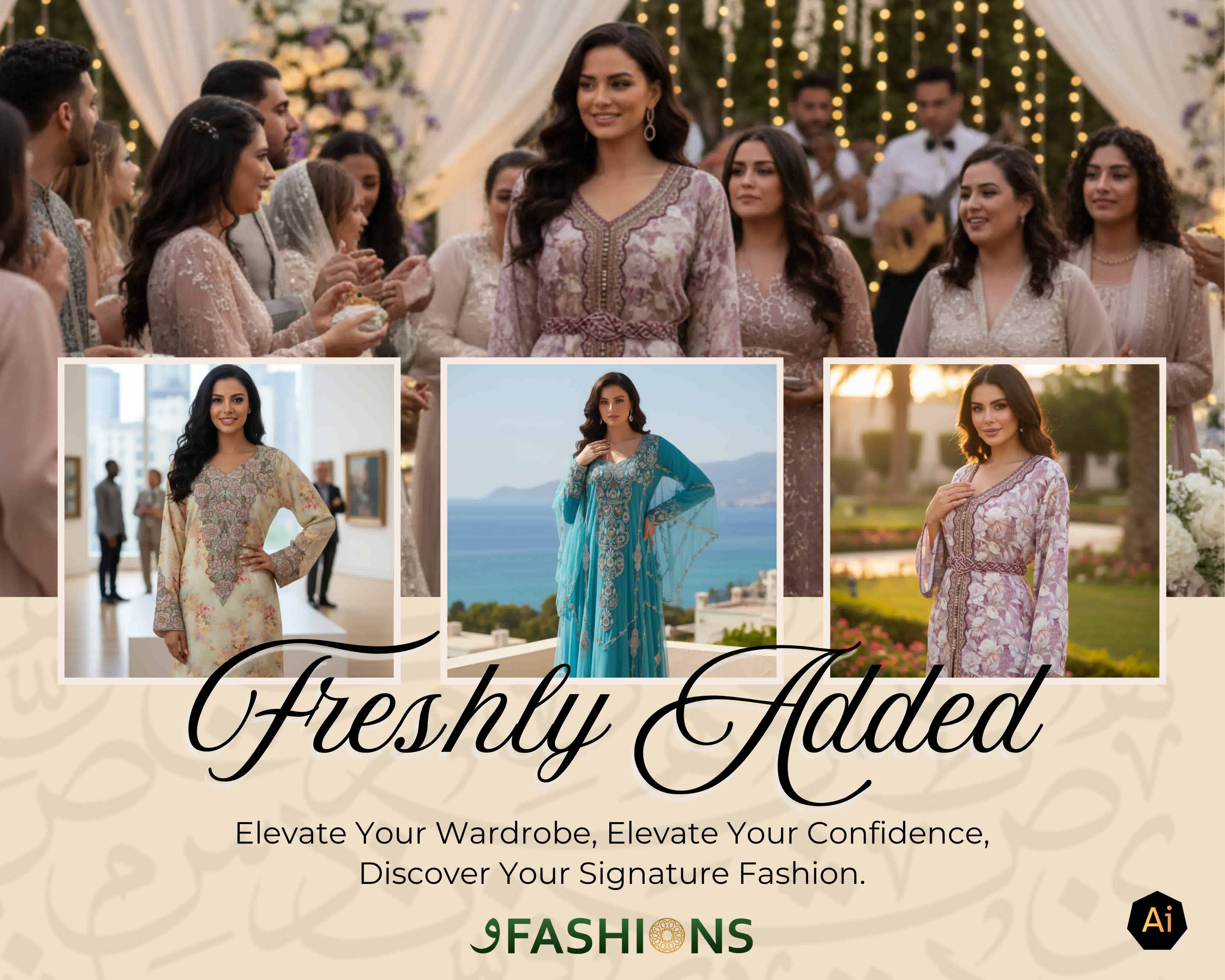 Elegant Arabian Dress