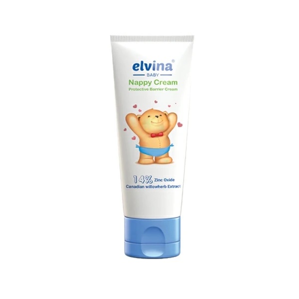 Elvina Nappy Protective Cream, Zinc Oxide 14%, 75 ml