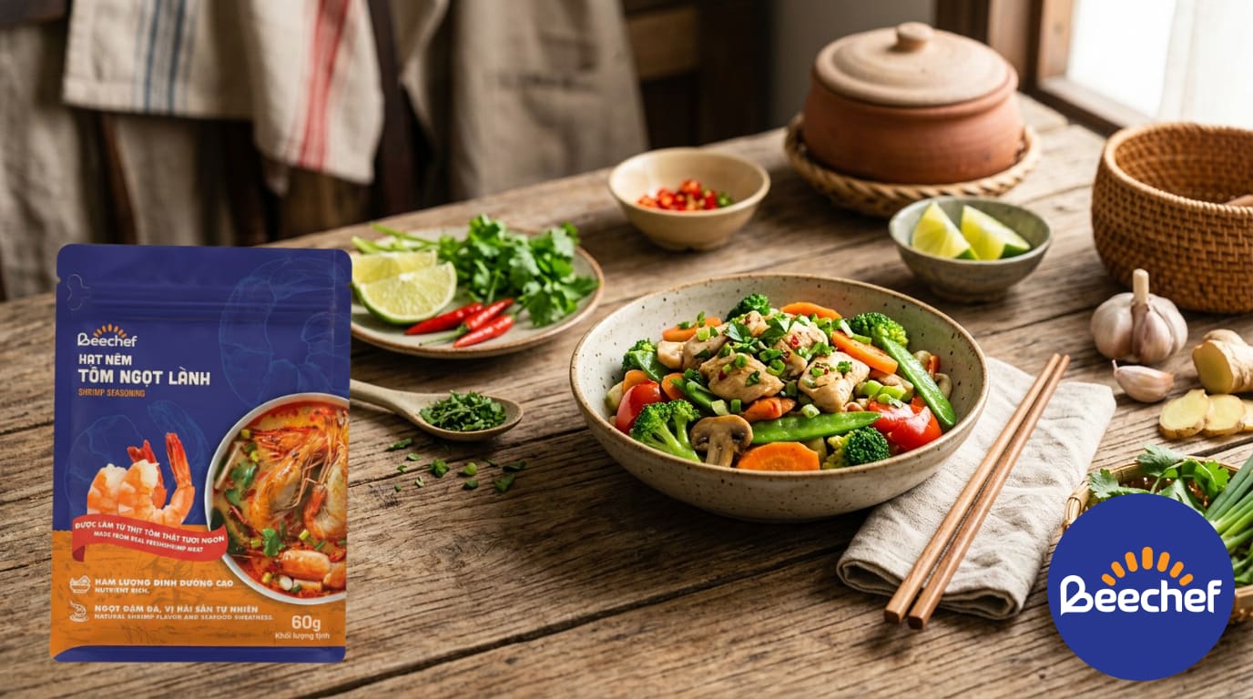 Lợi ích của hạt nêm tự nhiên trong ẩm thực healthy