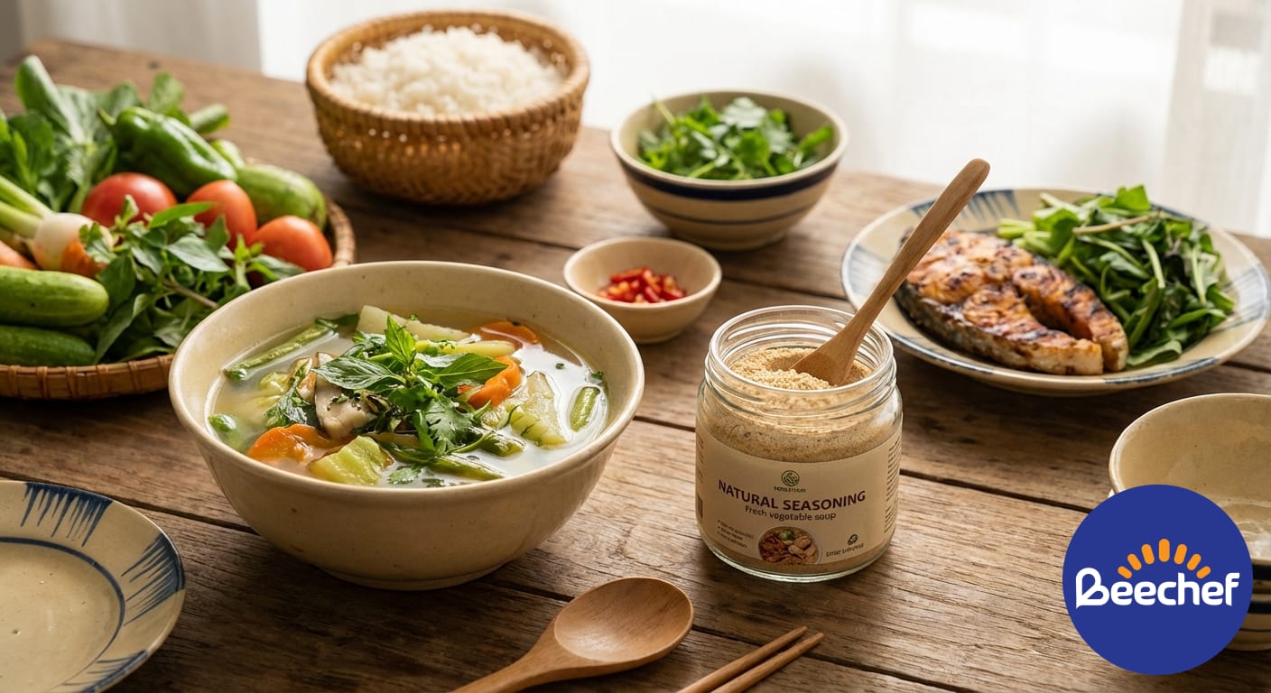 Lợi ích của hạt nêm tự nhiên trong xu hướng ẩm thực healthy