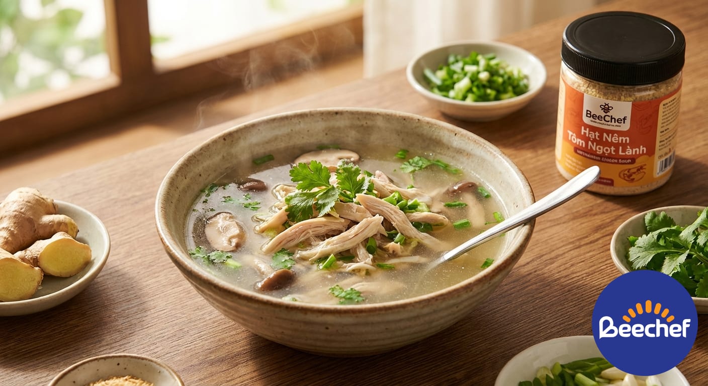 Hướng Dẫn Nấu Súp Gà Thanh Ngọt Ngon Mời Cả Nhà