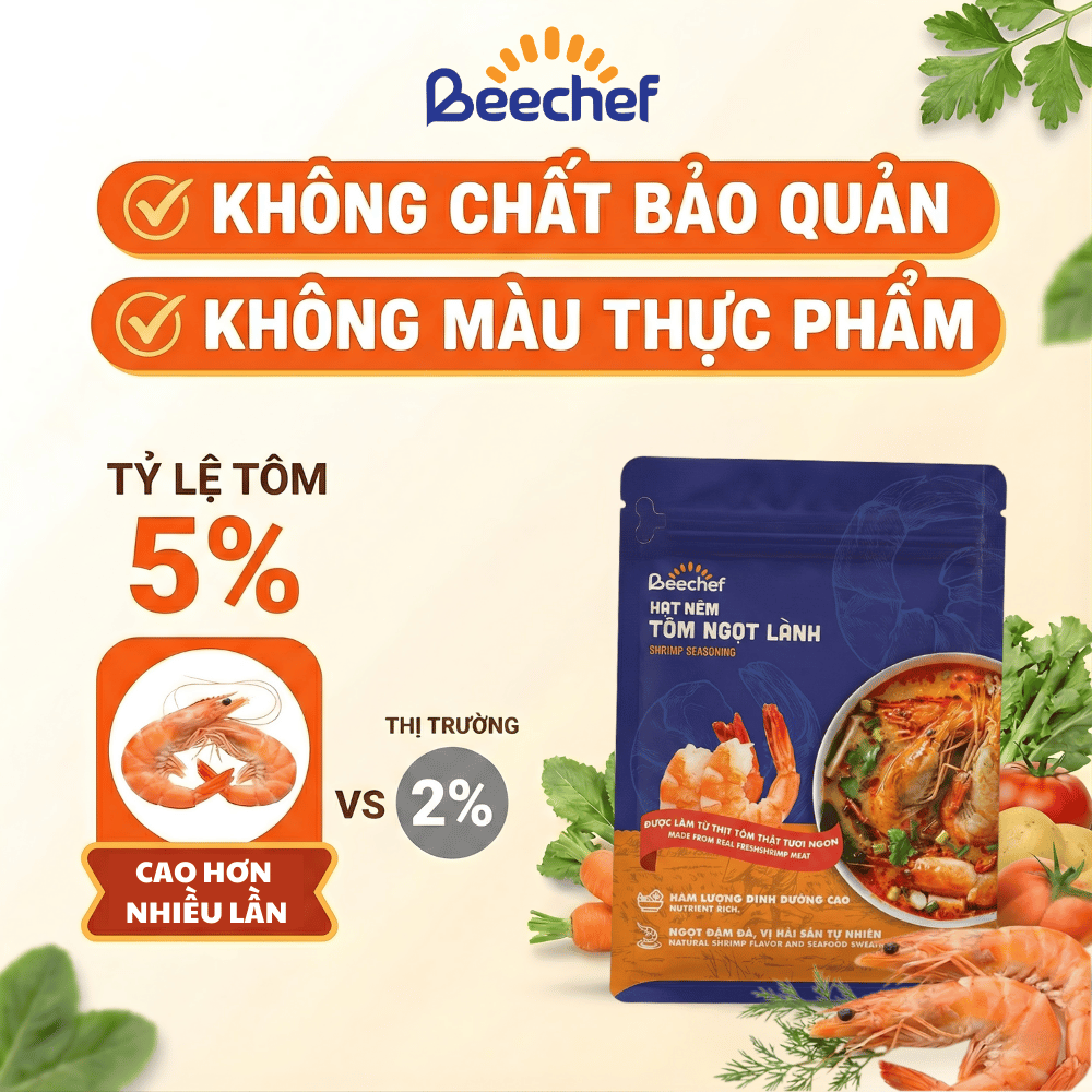 Hạt Nêm Tôm Ngọt Lành 180g