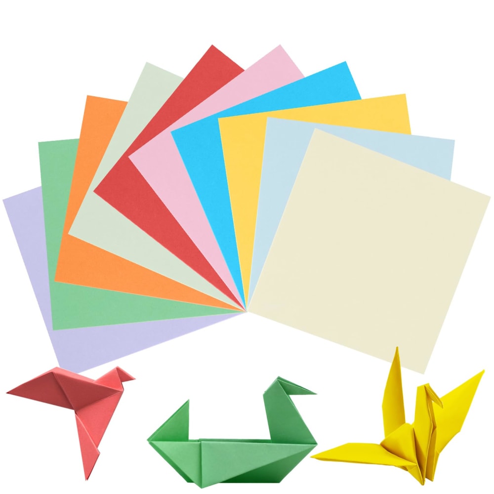 Premium A4 Origami Paper Sheets - 100 Sheets for Paper Crafts, DIY Projects & School Art | Vibrant Colors