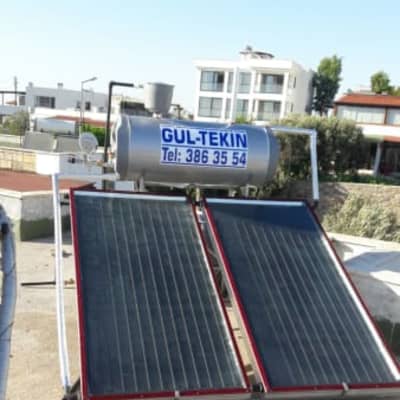 170 LT Emaye Boyler Alüminyum Kollektörlü Sehpa Paket