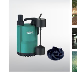 WİLO - Wilo Sıfır Emişli Kirli Su Pompası 0.5 HP - Tahliye İstasyonu