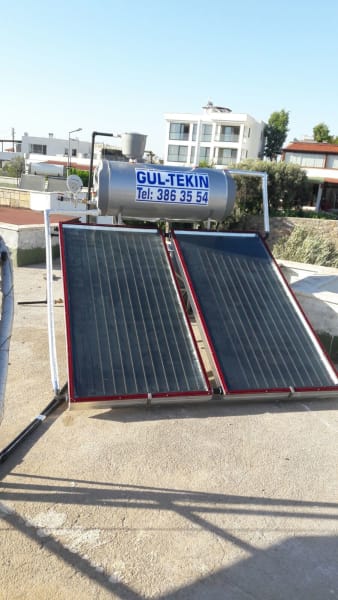 BURAK - 120 LT EMAYE BOYLER ALÜMİNYUM KOLLEKTÖRLÜ SEHPA PAKET SİSTEM - Güneş Enerjisi
