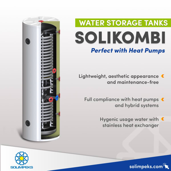 SOLİMPEKS - SOLİMPEKS 300-1000L Hijyenik Kombi - Termosifonik Sistemler