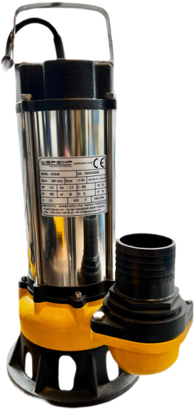 WEPOMP - Bıçaklı Pis Su Pompası (1-3 HP) - Tahliye İstasyonu