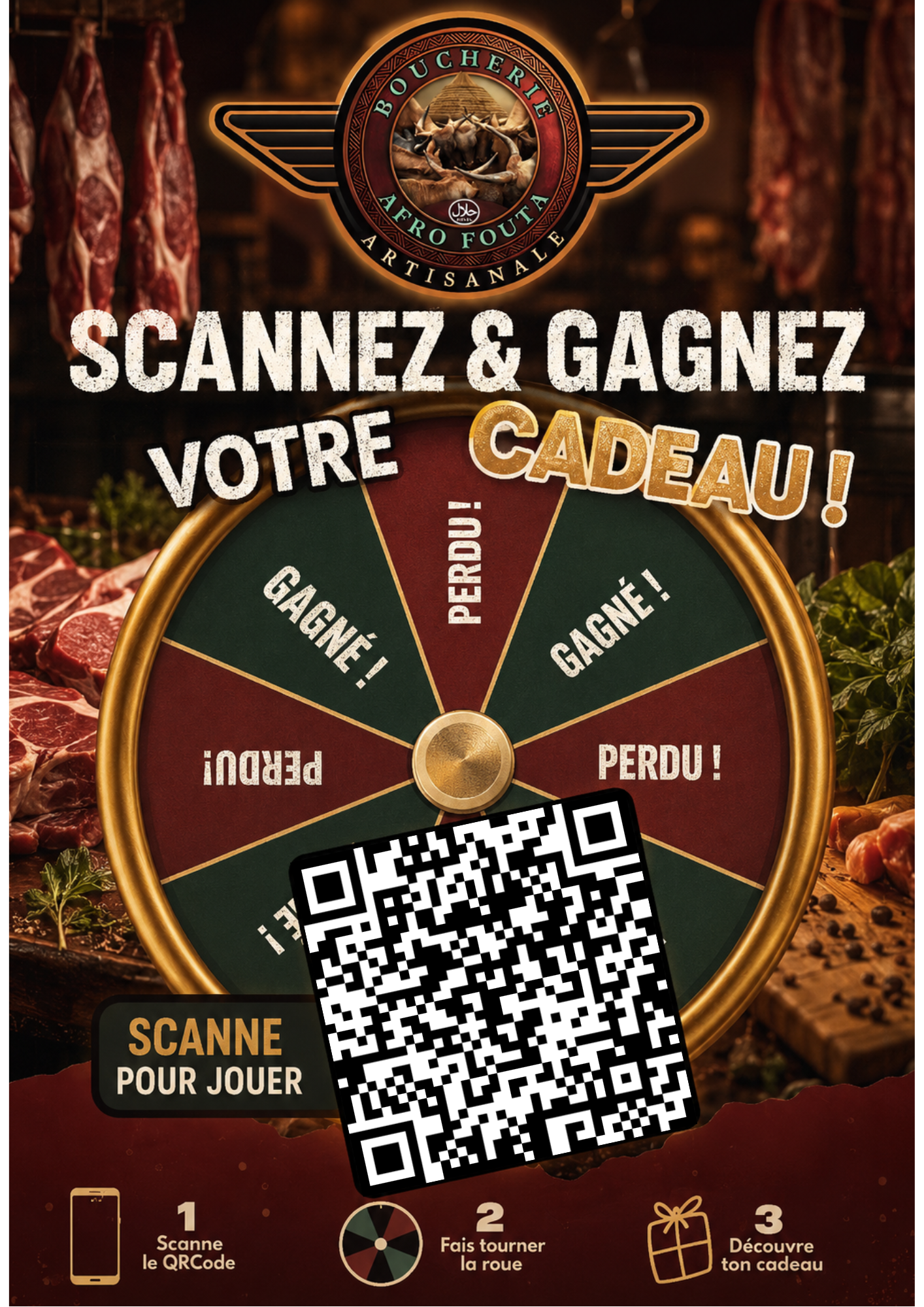 Flyer client avec QR code Rollsy