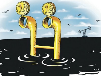 Нефтегазовые доходы России за месяц снизились более чем вдвое