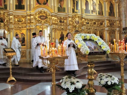 Праздник Вознесения Господня в Благовещенском соборе Биробиджана