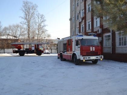 Сценарий пожара в отделе вневедомственной охраны отрабатывали огнеборцы Биробиджана