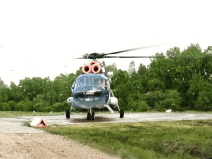Младенца из Биробиджана экстренно эвакуировали ночью на вертолете в Хабаровск